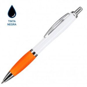 BOLIGRAFO BREMEN WHITE, TINTA NE, S/Imp.