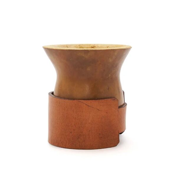 Mate Alazan ( calabaza + cinturon de cuero) - Imagen 6