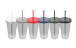 Vaso Juice con tapa y sorbete