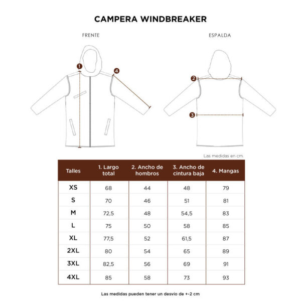 Campera Windbreaker Cardon - Imagen 8