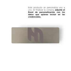 Name tag  Inox Chico